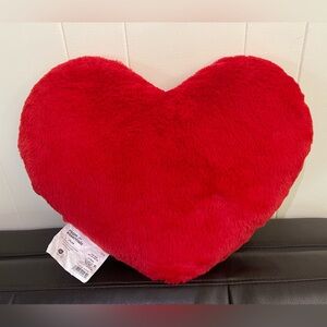Room Essentials Red Heart Plush Pillow 18x16 Furry Valentine Decor Target